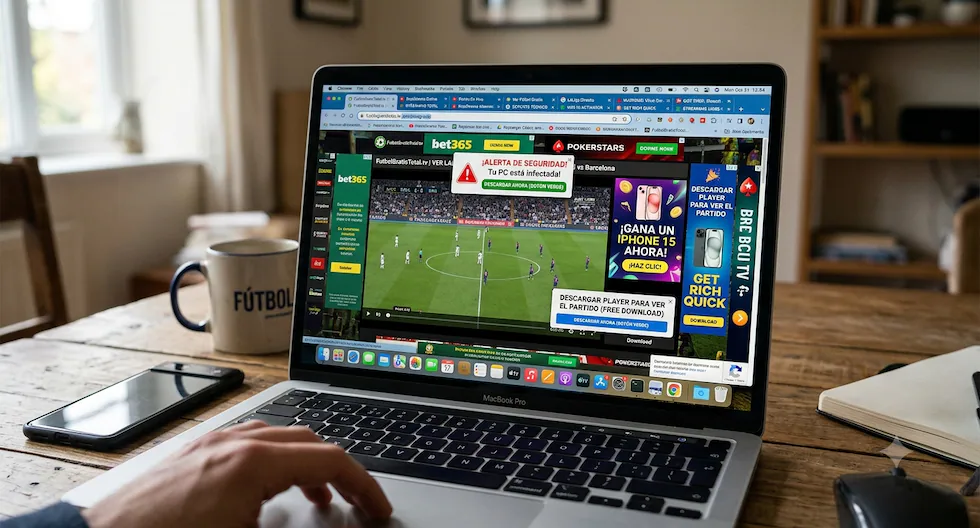 Riesgos de ver el Mundial 2026 en sitios piratas: virus y fraudes